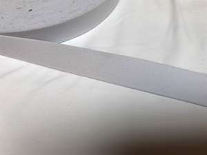 Blød elastik - velegnet til undertøj, 2,5 cm - ensfarvet, hvid